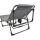 Skladacie lehátko s vankúšom, sivé, 189 x 63 x 34 cm