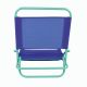 Plážové skladacie kreslo, PVC, modro-zelené