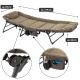 Kempingové ležadlo s vankúšom, 175 x 65 cm, khaki