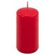 Červená parafínová sviečka 10 cm, 20 h horenia, sada 24 ks
