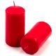 Červená parafínová sviečka 10 cm, 20 h horenia, sada 16 ks