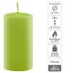 Sada stĺpových sviečok, 11,5 cm, Ø 6 cm, svetlozelená, 12 ks