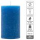 Modrá parafínová sviečka rustikálna 11,5 cm, 40 h, sada 12ks