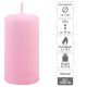 Ružová parafínová sviečka 10 cm, 20 h horenia, sada 8 ks