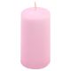 Ružová parafínová sviečka 10 cm, 20 h horenia, sada 8 ks