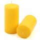 Sada stĺpových sviečok, 15 cm, Ø 7,5 cm, žltá, 4 ks