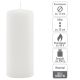 Sada stĺpových sviečok, 20 cm, Ø 7,5 cm, biela, 2 ks