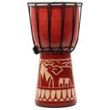 Detský bubon Djembe, slon, ručná výroba, 30 cm