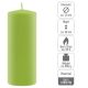 Sada stĺpových sviečok, 20 cm, Ø 7,5 cm, svetlozelená, 4 ks