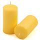 Sada stĺpových sviečok, 11,5 cm, Ø 6 cm, žltá, 12 ks
