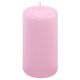 Sada stĺpových sviečok, 11,5 cm, Ø 6 cm, ružová, 12 ks