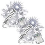 Sada vianočných LED reťazí s časovačom,100 LED,studená biela