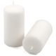 Sada stĺpových sviečok, 11,5 cm, Ø 6 cm, biela, 12 ks