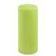 Sada stĺpových sviečok, 25 cm, Ø10 cm, svetlozelená, 4 ks