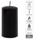 Sada stĺpových sviečok, 11,5 cm, Ø 6 cm, čierna, 12 ks