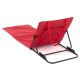 Nastaviteľná plážová podložka s operadlom, červená, 2 ks