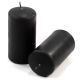 Sada stĺpových sviečok, 11,5 cm, Ø 6 cm, čierna, 18 ks