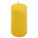 Sada stĺpových sviečok, 10 cm, Ø 5 cm, žltá, 8 ks