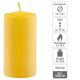 Sada stĺpových sviečok, 10 cm, Ø 5 cm, žltá, 8 ks