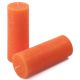 Oranžová parafínová sviečka rustikálna 20 cm,90 h, sada 2 ks