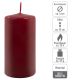 Sada stĺpikových sviečok, 10 cm, Ø 5 cm, bordová farba, 16x