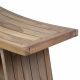 Stolička DIVERO, masívny ošetrený teak, 60 x 35 x 45 cm