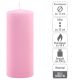 Sada stĺpových sviečok, 20 cm, Ø 7,5 cm, ružová, 4 ks