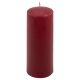 Sada stĺpových sviečok, 20 cm, Ø 7,5 cm, vínová, 6 ks