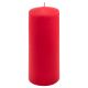 Sada stĺpových sviečok, 20 cm, Ø 7,5 cm, červená, 4 ks