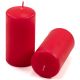 Sada stĺpových sviečok, 11,5 cm, Ø 6 cm, červená, 12 ks