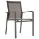 Sada záhradných stoličiek, sivá,90 x 56,5 x 59,5 cm,4ks
