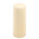 Sada stĺpových sviečok, 20 cm, Ø 7,5 cm, krémová, 4 ks