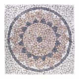 Mramorová mozaika, motív slnka, 90 x 90 cm