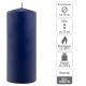 Sada stĺpových sviečok, 25 cm, Ø10 cm, modrá, 2 ks