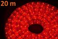 Svetelný kábel 20 m - červená, 720 minižiaroviek