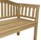 Záhradná lavica DIVERO 2miestna, neošetrená, 131,5 cm