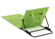Polstrovaná plážová podložka s operadlom, zelená,skladateľne