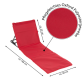 Polstrovaná plážová podložka s opierkou chrbta, červená
