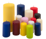 Sada stĺpových sviečok, zmiešané farby, 5 kg sada až 17 ks