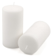 Biela parafínová sviečka 15 cm, doba horenia 65 hodín, 2 ks