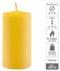 Žltá parafínová sviečka 10 cm, 20 hodín, 16 kusov