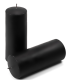 Čierna parafínová sviečka 20 cm, doba horenia 80 hodín, 2 ks