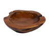 Dekoratívna misa z teakového dreva Ø 50 cm, hnedá
