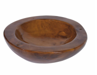 Dekoratívna misa z teakového dreva Ø 30 cm, hnedá