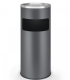 Popolník s odpadkovým košom, nerez, 17 l, antracitový