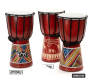 Detský bubon djembe 30 cm, mahagón, ručne maľovaný