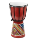 Detský bubon djembe 30 cm, mahagón, ručne maľovaný