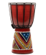 Detský bubon djembe 30 cm, mahagón, ručne maľovaný