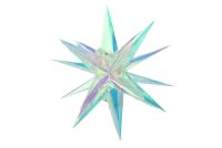 LED vianočná hviezda 40 cm, 40 farebných svetiel, 3D