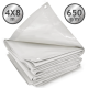 JAGO Plachta 650 g/m², hliníková oka, bílá, 4 x 8 m